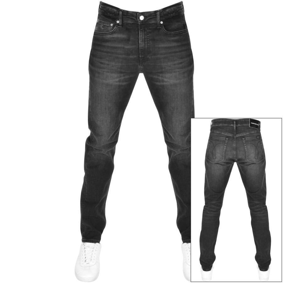 Alternative Image for ProductCalvin Klein Jeans Slim Taper Jeans Black1